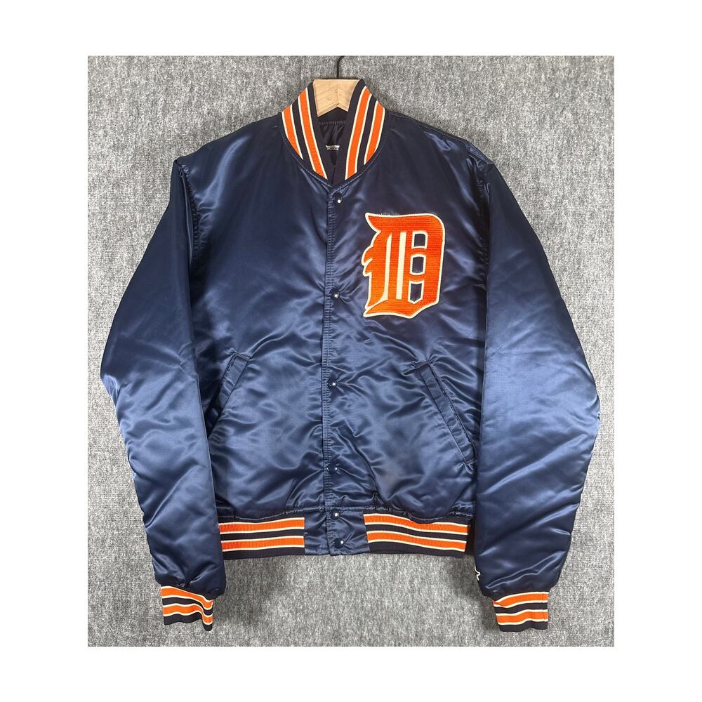Vintage Detroit Tigers Starter Jacket- Quilted Interior-‎ Men's Size Medium USA